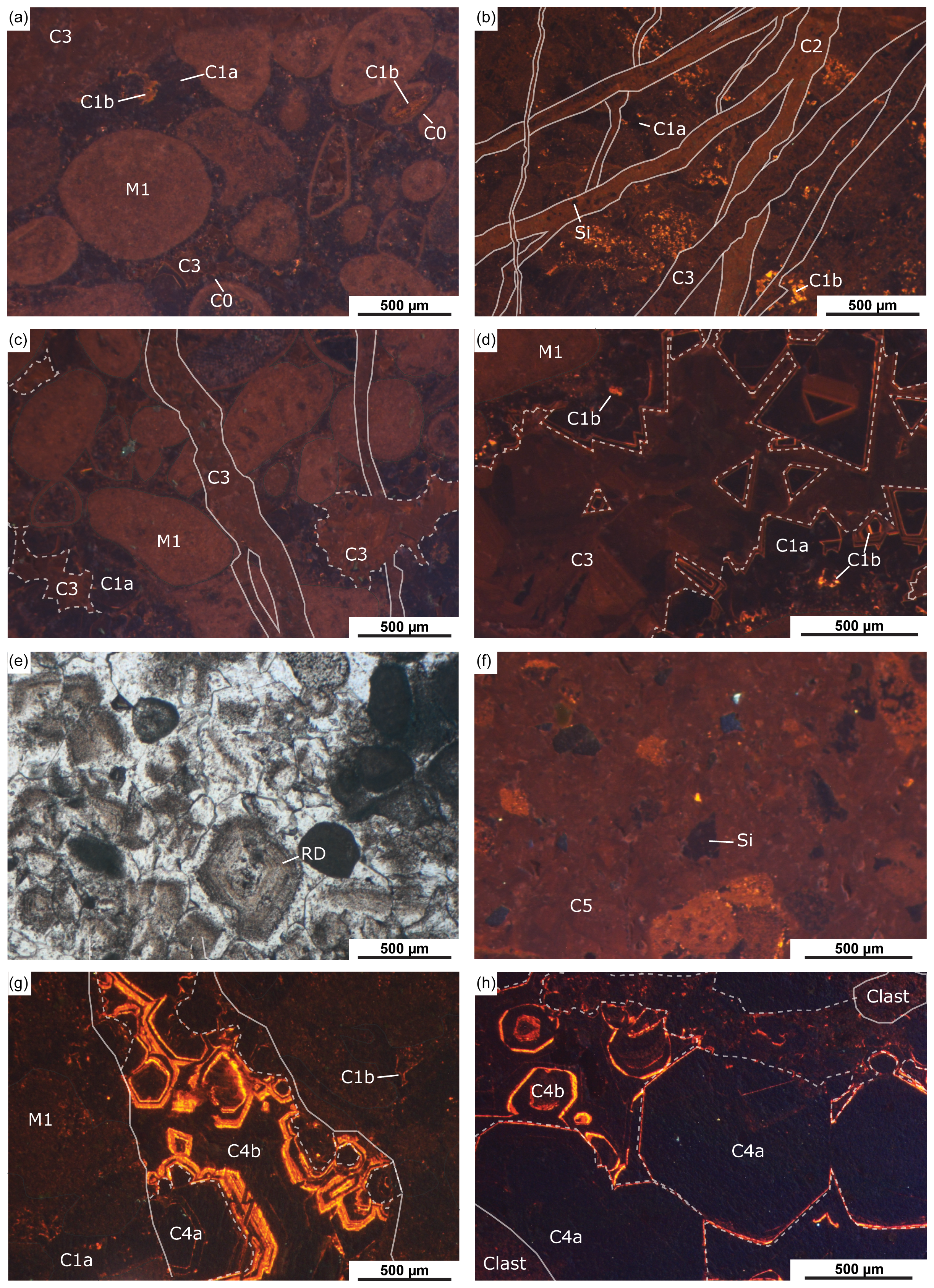 Microfabric and cathodoluminescence characteristics of the dolomitized